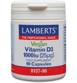 Lamberts Lamberts Vitamine D3 1000IE 25mcg vegan (90ca)