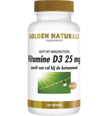Golden Naturals Vitamine D3 25 mcg (120sft) 120sft
