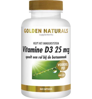 Golden Naturals Vitamine D3 25 mcg (360sft) 360sft