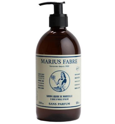 Marius Fabre Nature Marseille zeep zonder parfum met pomp (500ml) 500ml