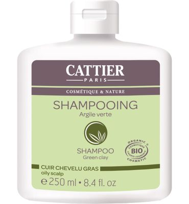 Cattier Shampoo vet haar groene klei (250ml) 250ml