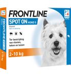 Frontline Spot on 3 plus 1 hond S 2-10kg vlo en teek (4ST) 4ST thumb