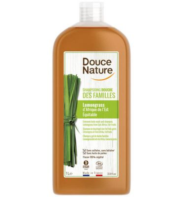 Douce Nature Douchegel & shampoo familie lemongrass bio (1000ml) 1000ml