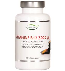 Nutrivian Nutrivian Vitamine B12 methylcobalamine 3 mg (60zt)