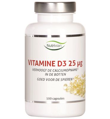 Nutrivian Vitamine D3 25mcg (100ca) 100ca
