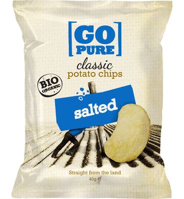 Go Pure Chips naturel gezouten bio (40g) 40g