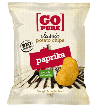 Go Pure Chips paprika bio (40g) 40g