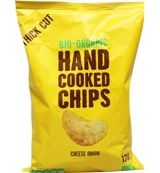 Trafo Trafo Chips handcooked kaas & ui bio (125g)
