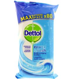 Dettol Dettol Power & fresh wipes ocean (80st)