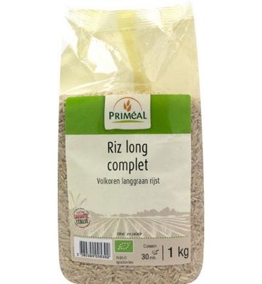 Priméal Volkoren langgraan rijst bio (1000g) 1000g