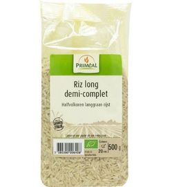 Priméal Priméal Halfvolkoren langgraan rijst bio (500g)