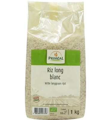 Priméal Witte langgraan rijst bio (1000g) 1000g