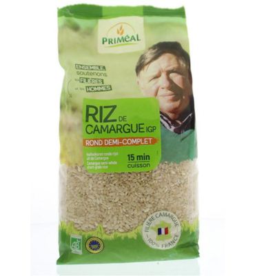 Priméal Halfvolkoren ronde rijst camargue bio (1000g) 1000g