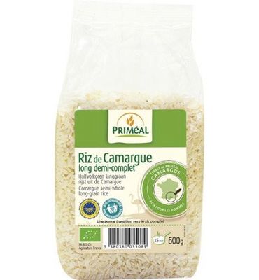 Priméal Halfvolkoren langgraan rijst camargue bio (500g) 500g