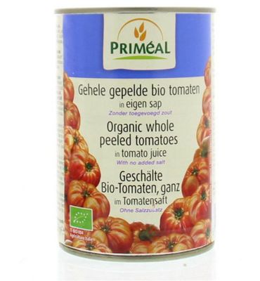 Priméal Gepelde tomaten zonder zout bio (400g) 400g