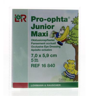 Pro-optha Occlusiepleister maxi 7 x 5.9cm (5st) 5st