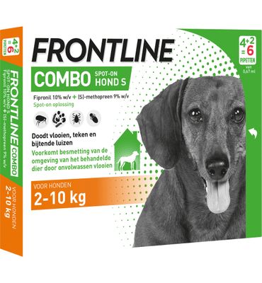 Frontline Combo hond S 2-10kg bestrijding vlo en teek (6ST) 6ST