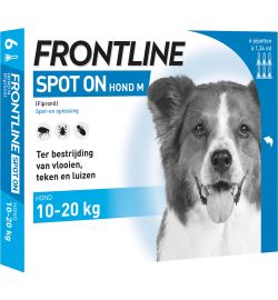 Frontline Frontline Combo hond M 10-20kg bestrijding vlo en teek (6ST)