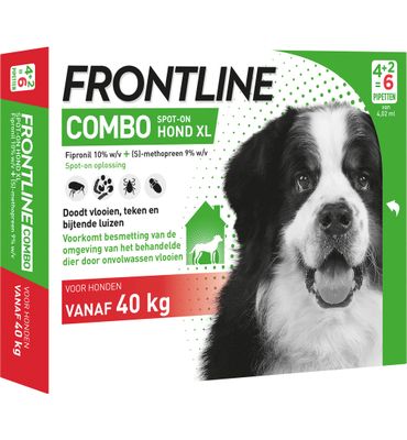 Frontline Combo hond XL >40kg bestrijding vlo en teek (6ST) 6ST