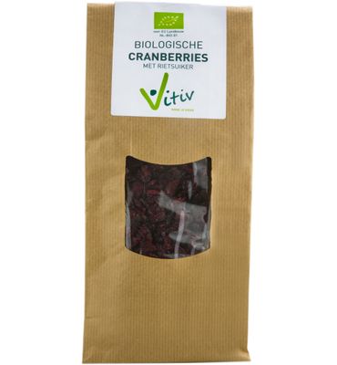 Vitiv Cranberries rietsuiker bio (250g) 250g