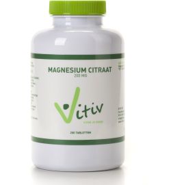 Vitiv Vitiv Magnesium citraat 200 mg (200tb)