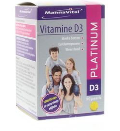 Mannavital Mannavital Vitamine D3 platinum (90ca)