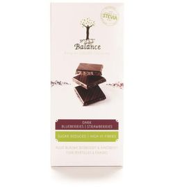 Balance Balance Choco stevia tablet puur bosbes (85g)