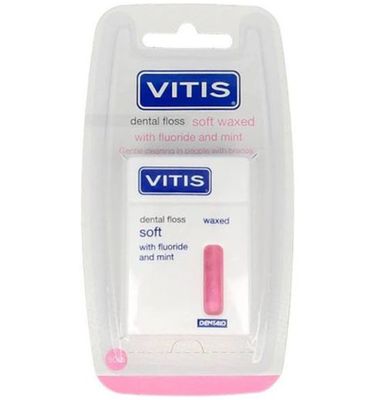 Vitis Floss soft waxed expanding fluor roze 50 meter (1st) 1st