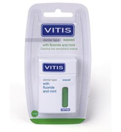 Vitis Vitis Tape waxed fluor mint groen 50 meter (1st)