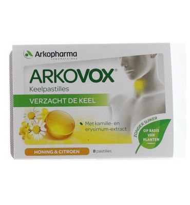 Arkopharma Arkovox Keelpastilles honing citroen (8tb) 8tb