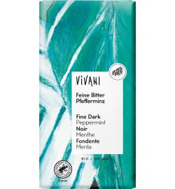 Vivani Vivani Chocolade puur met pepermunt bio (100g)
