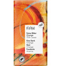 Vivani Vivani Chocolade puur met sinaasappel bio (100g)