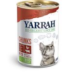 Yarrah Kattenvoer chunks met kip en rund bio (405g) 405g thumb
