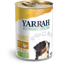 Yarrah Yarrah Hond brokjes kip in saus bio (405g)