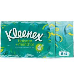 Kleenex Kleenex Balsam menthol zakdoekjes (8x9st)