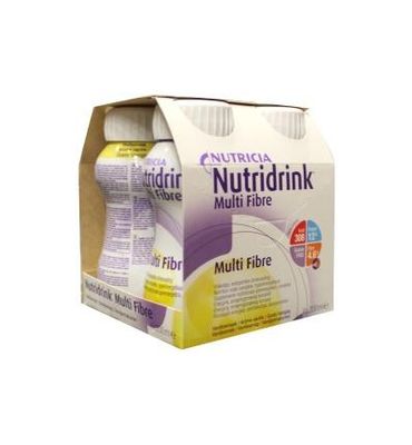 Nutridrink Multi fibre vanille 200ml (4st) 4st