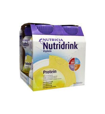 Nutridrink Protein vanille 200ml (4st) 4st