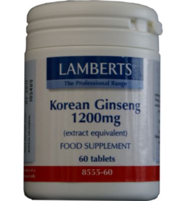 Lamberts Ginseng Koreaans 1200mg (60tb) 60tb
