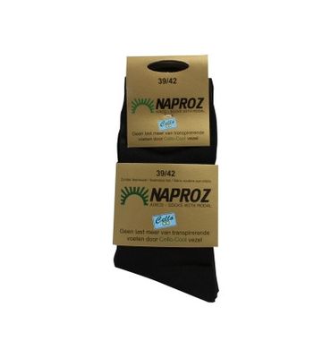 Naproz Airco sokken 39-42 zwart (3paar) 3paar