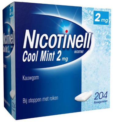 Nicotinell Kauwgom cool mint 2 mg (204st) 204st