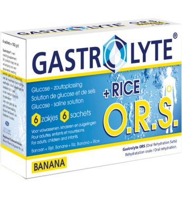 Gastrolyte O.R.S. rijst/banaan (6sach) 6sach