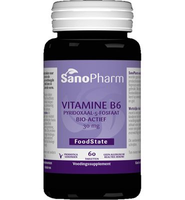 Sanopharm Vitamine B6 pyridoxaal-5-fosfaat 30 mg (60tb) 60tb