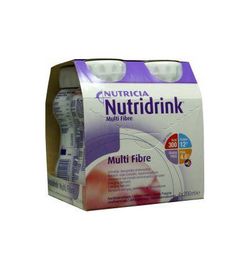 Nutridrink Nutridrink Multi fibre aardbei 200ml (4st)