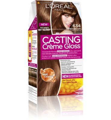 L'Oréal Casting creme gloss 634 Honey biscuit (1set) 1set