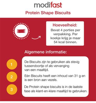 Modifast Protein shape koekjes graan/chocolade (200g) 200g