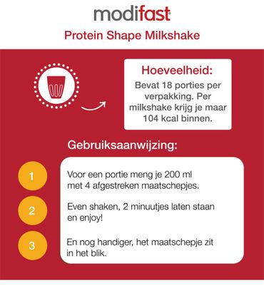 Modifast Protein shape milkshake chocolade (540g) 540g