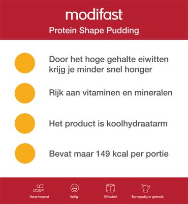 Modifast Protein shape pudding vanille (540g) 540g
