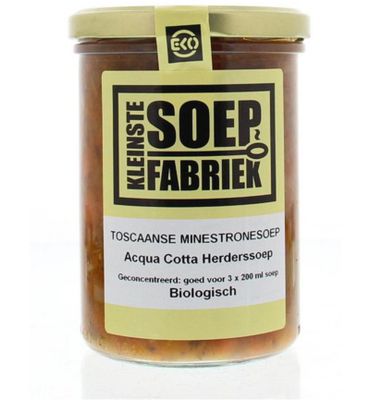 Kleinstesoepfabriek Acqua cotta Toscaanse minestronesoep bio (400ml) 400ml