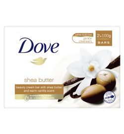 Dove Dove Beauty cream bar sheabutter 2 x 100 gram (2x100g)
