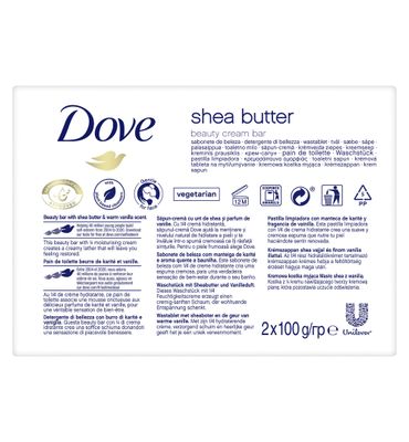 Dove Beauty cream bar sheabutter 2 x 100 gram (2x100g) 2x100g